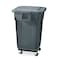 Rubbermaid Commercial BRUTE 28 gal Square Trash Can, Gray, Open Top, LLDPE 25 in Dia FG352600GRAY - alternate 2