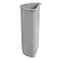 Rubbermaid Commercial Untouchable(R) 21 gal Half-Round Indoor Plastic Can, Gray, None, Plastic, Not Applicable FG352000GRAY - alternate 3