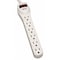 Tripp Lite Outlet Strip, Surge, 6 5-15R, 5-15P, 2 ft., Light Gray TLP602 - alternate 1