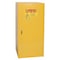 Eagle Mfg Hazardous Material Storage Cabinet, 60 gal, 2 Shelves, Steel, 34 in W x 65 in H x 34 in D, Yellow 6110X - alternate 1