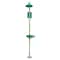 Haws Shower with Eyewash, Floor Mount, Galvanized Steel Pipe, 93 1/4 in H, Plastic Bowl, Green/Yellow 8320-8325 - alternate 4