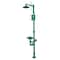 Haws Shower with Eyewash, Floor Mount, Plastic Pipe, 95 1/2 in H, Plastic Bowl, Green 8336 - alternate 1