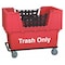 Zoro Select Material Handling Cart, Red, Trash Only N1017261-RED-TRASH - alternate 2