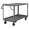 Zoro Select Utility Cart with Lipped Metal Shelves, Steel, 1,400 lb Load Capacity, 2 Shelves, 42 in L, 35 in H RSCE1P-2436-2-5PO-95 - alternate 2