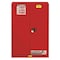 Justrite Flammables Safety Cabinet, Sure-Grip, Steel, 45 Gallon, 2 Shelves, 2 Doors, Manual Close, Red 894501 - alternate 1