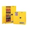 Justrite Flammables Safety Cabinet, Sure-Grip, Steel, 45 Gallon, 2 Shelves, 2 Doors, Manual Close, Yellow 894500 - alternate 6