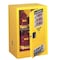Justrite Hazardous Material Storage Cabinet, 4 gal, 1 Shelves, Steel, 17 in W x 22 in H x 17 in D, Yellow 890420 - alternate 3
