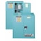 Justrite Corrosives Safety Cabinet, 45 gal, 1 Shelves, Steel, 43 in W x 65 in H x 18 in D, Blue 8945222 - alternate 1