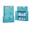 Justrite Corrosives Safety Cabinet, 45 gal, 1 Shelves, Steel, 43 in W x 65 in H x 18 in D, Blue 8945222 - alternate 2