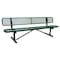 Zoro Select Outdoor Bench, 96 in. L, 24 in. W, Green 4HUT5 - alternate 1