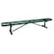 Zoro Select Outdoor Bench, 96 in. L, 16-3/8 in. H, Grn 4HUU9 - alternate 1