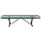 Zoro Select Outdoor Bench, 96 in. L, 16-3/8 in. H, BLU 4HUU8 - alternate 2