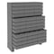 Durham Mfg Steel Enclosed Bin Shelving, 12 1/4 in D x 48-1/8 in H x 34 in W, 12 Shelves, Gray 019-95 - alternate 1