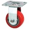 Zoro Select Rgd Plate Castr, Polyurthan, 4 in, 600 lb, B 4HXH6 - alternate 1