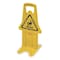Rubbermaid Commercial Floor Safety Sign, Caution, Eng/Sp/Fr, 25 in H, 13 in W, Polypropylene, Rectangle, FG9S0900YEL FG9S0900YEL - alternate 1