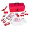 Master Lock Portable Lockout Kit, Electrical Focus Assortment, 3 Thermoplastic Keyed-Alike Padlocks, Red 1457E410KA - alternate 2