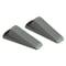 Master Mfg Door Wedge No Slip, Rubber, Gray, 1-1/4"H x 2-1/4"W, PK.2 GD002 - alternate 2