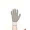 Showa Coated Gloves, Natural Rubber Latex, Crinkled, Palm, 3 Abrasion Level, Gray, S 1 PR 451S-07 - alternate 2
