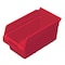 Akro-Mils Shelf Storage Bin, Plastic, Red, 6 in H, 6 5/8 in W, 11 5/8 in L 30090RED - alternate 1