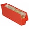 Akro-Mils Shelf Storage Bin, Plastic, Red, 6 in H, 4 1/8 in W, 17 7/8 in L 30048RED - alternate 2