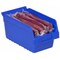 Akro-Mils Shelf Storage Bin, Plastic, Blue, 6 in H, 6 5/8 in W, 11 5/8 in L 30090BLUE - alternate 2