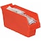 Akro-Mils Shelf Storage Bin, Plastic, Red, 6 in H, 4 1/8 in W, 11 5/8 in L 30040RED - alternate 2
