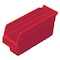 Akro-Mils Shelf Storage Bin, Plastic, Red, 6 in H, 4 1/8 in W, 11 5/8 in L 30040RED - alternate 1