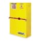 Justrite Hazardous Material Storage Cabinet, 45 gal, 2 Shelves, Steel, 43 in W x 65 in H x 18 in D, Yellow SC29884Y - alternate 1