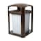 Rubbermaid Commercial Landmark Series(R) 35 gal Square Outdoor Can, Sable, None, Plastic, 26 in FG397000SBLE - alternate 2