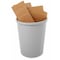 Rubbermaid Commercial Untouchable(R) 11 gal Round Indoor Plastic Can, Gray, None, Plastic, Not Applicable FG294700GRAY - alternate 2