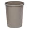 Rubbermaid Commercial Untouchable(R) 11 gal Round Indoor Plastic Can, Gray, None, Plastic, Not Applicable FG294700GRAY - alternate 1