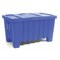 Myton Industries Bulk Container 8.7 cu ft Volume Cap., 43 in L, 26 1/2 in W, 24 in H, Plastic, Blue 4LMD1 - alternate 2