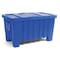 Myton Industries Bulk Container 8.7 cu ft Volume Cap., 43 in L, 26 1/2 in W, 24 in H, Plastic, Blue 4LMD1 - alternate 1