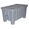 Myton Industries Ribbed Wall Container 8.7 cu ft Volume Cap., 43 in L, 26 1/2 in W, 24 in H, Plastic, Gray 4LMD2 - alternate 3
