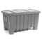 Myton Industries Bulk Container 7 cu ft Volume Cap., 51 1/2 in L, 22 1/2 in W, 19 in H, Plastic, Gray MT02GRAY - alternate 2