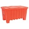 Myton Industries Bulk Container 8.7 cu ft Volume Cap., 43 in L, 26 1/2 in W, 24 in H, Plastic, Orange 4LMD5 - alternate 1