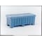 Myton Industries Ribbed Wall Container 7 cu ft Volume Cap., 51 1/2 in L, 22 1/2 in W, 19 in H, Plastic, Blue 4LMC2 - alternate 2