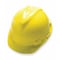 Msa Safety V-Gard Front Brim Hard Hat, Slotted, Cap Style, Type 1, Class E, Staz-On Pinlock Suspension, Yellow 463944 - alternate 1
