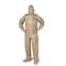 Dupont Standard Fit Hood. Elastic Wrists. Attached Socks. Storm Flap with Adhesive Closure. Tan. MD C3122TTNMD000600 - alternate 2