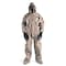 Dupont Standard Fit Hood. Elastic Wrists. Attached Socks. Storm Flap with Adhesive Closure. Tan. LG C3122TTNLG000600 - alternate 3