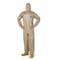 Dupont Standard Fit Hood. Elastic Wrists and Ankles. Storm Flap with Adhesive Closure. Tan. XL C3127TTNXL000600 - alternate 2