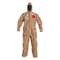 Dupont Standard Fit Hood. Elastic Wrists and Ankles. Storm Flap with Adhesive Closure. Tan. XL C3127TTNXL000600 - alternate 1