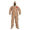 Dupont Standard Fit Hood. Elastic Wrists. Attached Socks. Storm Flap with Adhesive Closure. Tan. MD C3122TTNMD000600 - alternate 1
