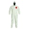 Dupont Standard Fit Hood. Elastic Wrists. Attached Socks. Storm Flap with Adhesive Closure. White. MD SL122BWHMD001200 - alternate 1