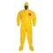 Dupont Standard Fit Hood. Stormflap. Elastic Wrists. Attached Socks. Storm Flap with Adhesive Closure. Yellow. MD QC122BYLMD001200 - alternate 1