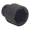Westward WESTWARD 1/4 in Drive Impact Socket, Standard Socket, Black Oxide, 7 mm 4LYA5 - alternate 1