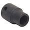Westward WESTWARD 1/4 in Drive Impact Socket Standard Socket, Black Oxide, 7/32 in 4LYA4 - alternate 1