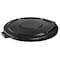 Rubbermaid Commercial BRUTE(R) 44 gal Trash Can Lid, Flat Black, Resin, 0 Openings 24 1/2 in W/Dia FG264560BLA - alternate 1