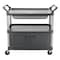 Rubbermaid Commercial Enclosed Service Cart, 300 lb Load Capacity, 2 Shelves, 40 5/8 in L, 20 in W, 37 13/16 in H FG409400GRAY - alternate 5