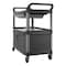 Rubbermaid Commercial Enclosed Service Cart, 300 lb Load Capacity, 2 Shelves, 40 5/8 in L, 20 in W, 37 13/16 in H FG409400GRAY - alternate 8